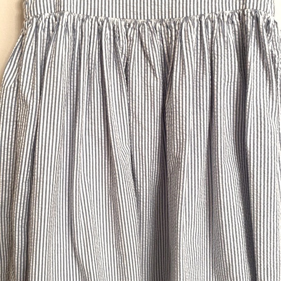 RALPH LAUREN Girls Sleeveless Seersucker Baby Blue Fit and Flare Dress Size 4/4T - Picture 4 of 11
